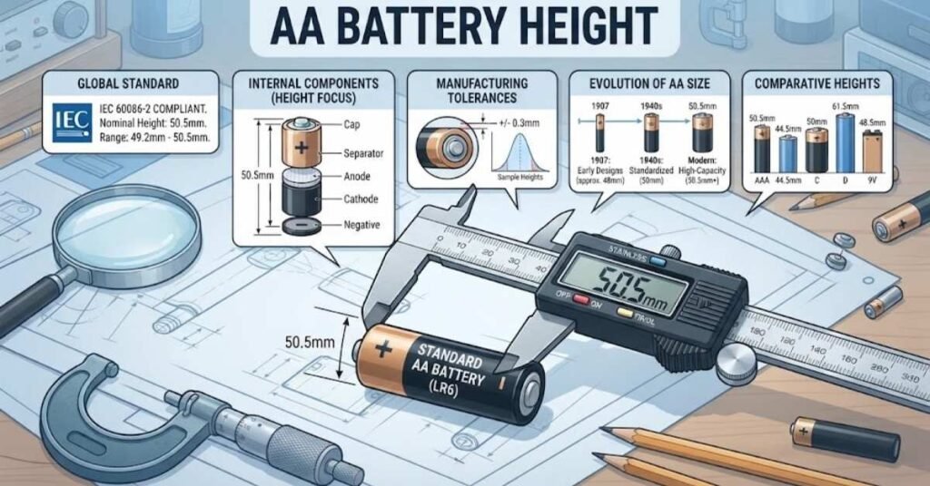 AA Battery Height