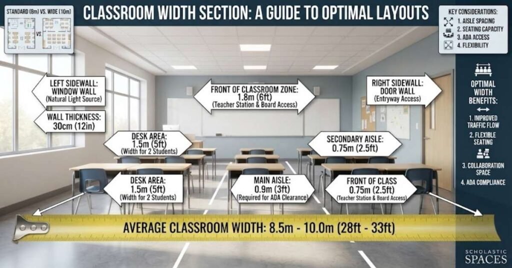Classroom Width Section