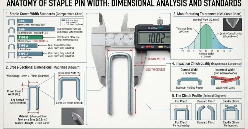 Staple Pin Width