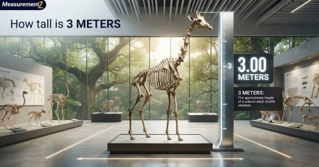 how tall is 3 meters